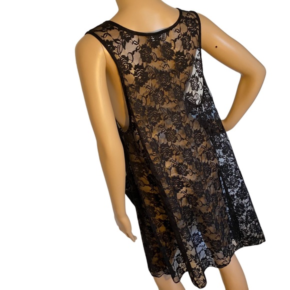 ROCK CANDY  | FLORAL LACE BURNOUT DRESS / TOP ONE SIZE - Picture 6 of 14